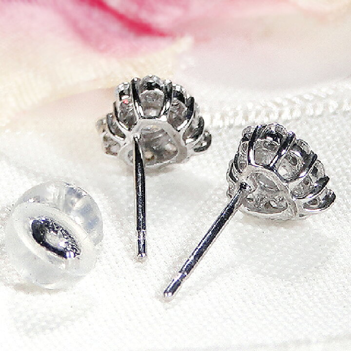 楽天市場】Pt900【0.34ct】ダイヤモンド ハート ピアス送料無料 品質 