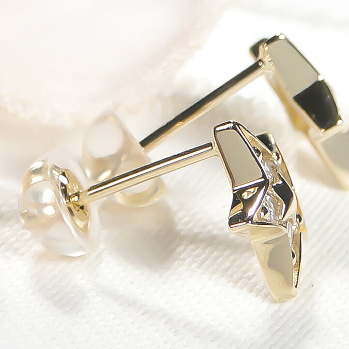 楽天市場】Pt900/K18YG【0.20ct】星のダイヤモンド ピアス 送料無料 