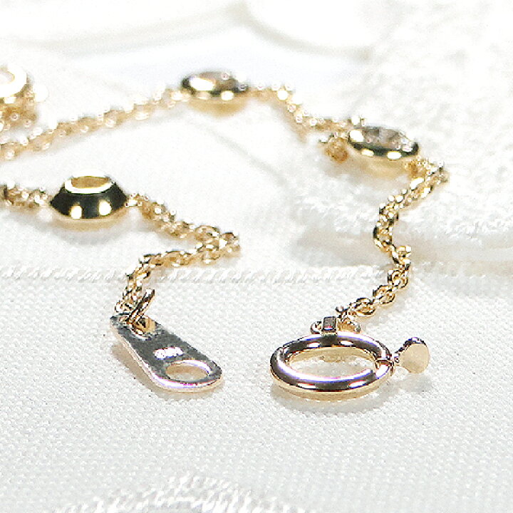 楽天市場】K18YG【0.5ct】ダイヤモンド ステーション ブレスレット 