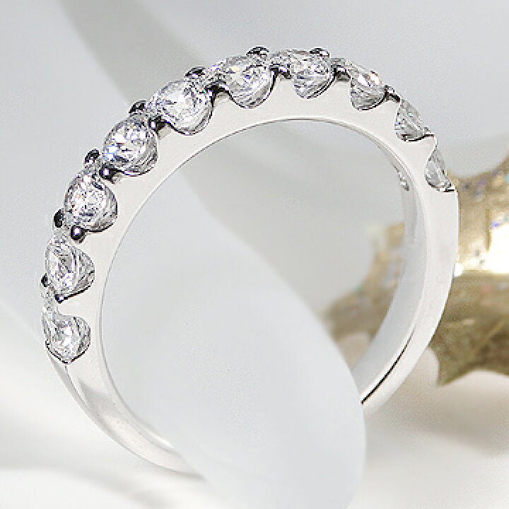 楽天市場】pt900 【1.0ct】 テンダイヤモンド エタニティリング【品質 