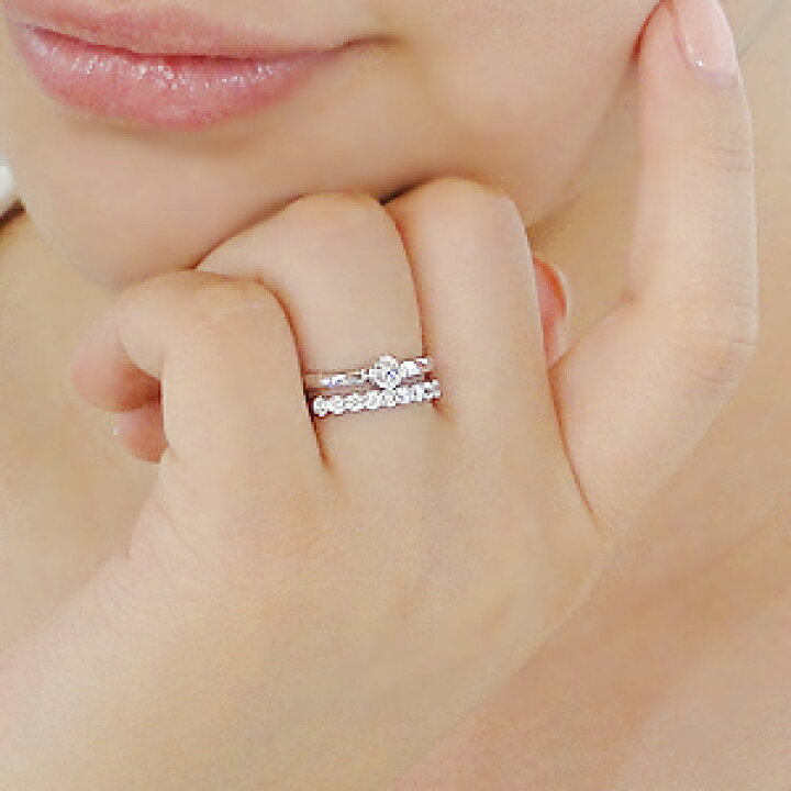 楽天市場】pt900 テンダイヤモンド 2連 リング【0.40ct】/【送料無料 
