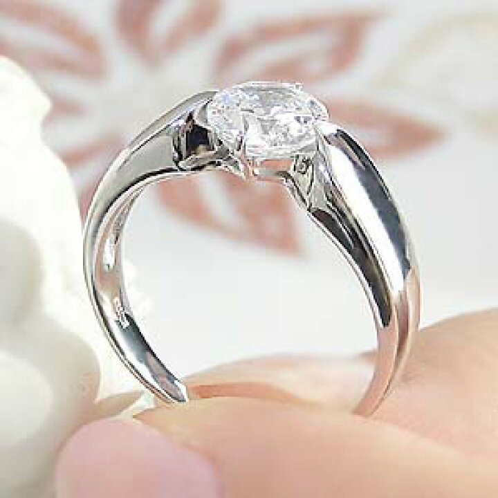 楽天市場】pt900 ダイヤモンド リング【1.00ct 】【中央宝石研究所鑑定  