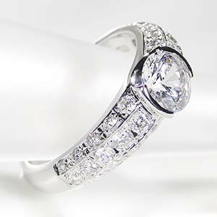 楽天市場】pt900 1カラットダイヤモンド リング【1.60ct 】【中央宝石 