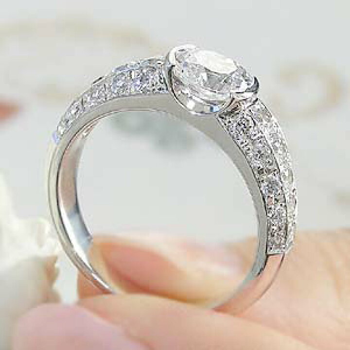 楽天市場】pt900 1カラットダイヤモンド リング【1.60ct 】【中央宝石 
