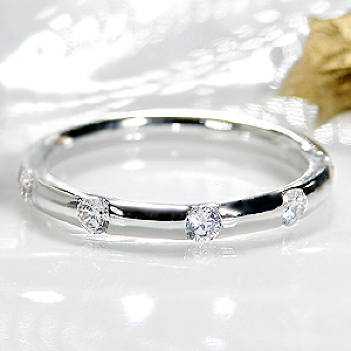 楽天市場】Pt900 ドット ダイヤモンド リング【0.25ct】/【送料無料  