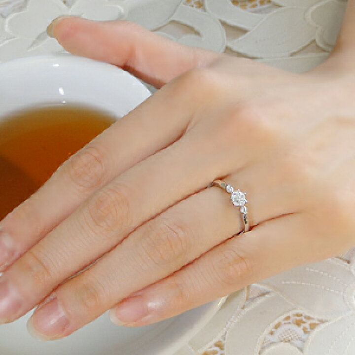 楽天市場】pt900 一粒 ダイヤモンドリング【0.38ct】/【送料無料】【代 