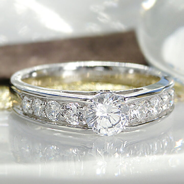 楽天市場】pt900 中石0.5ct ダイヤモンドリング【0.9ct】 プラチナ 