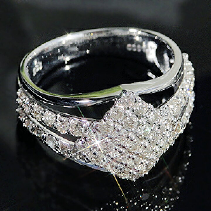 楽天市場】pt900 ダイヤモンド リング【 1.0ct】プラチナたっぷり5g  