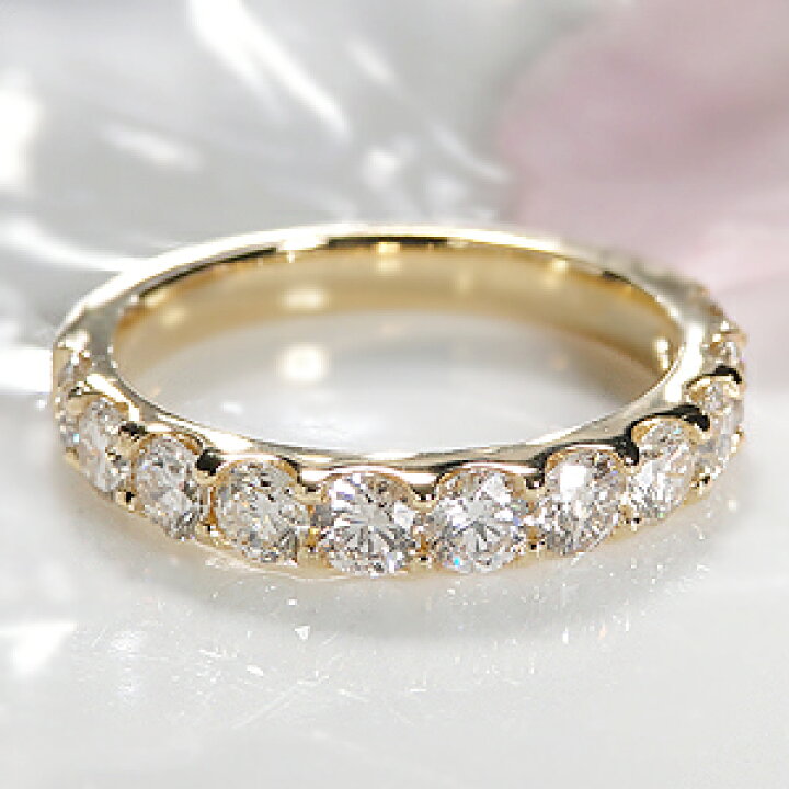 楽天市場】K18YG ダイヤモンド エタニティリング 【 1.5ct】 /【送料 