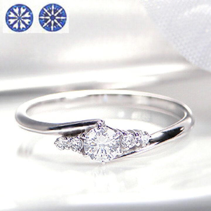 楽天市場】pt950【0.26ct】ハート＆キューピッド ダイヤモンド 
