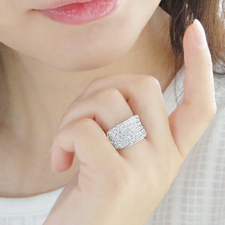 楽天市場】pt900【2.0ct】ダイヤモンド パヴェ リング 【送料無料 