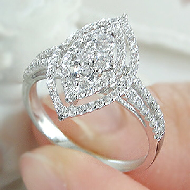楽天市場】pt900 ダイヤモンド 取り巻き リング 【0.7ct】/【送料無料 