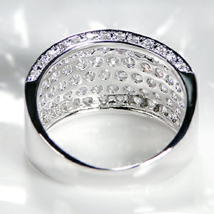 楽天市場】pt900【2.0ct】ダイヤモンド パヴェ リング 【送料無料 