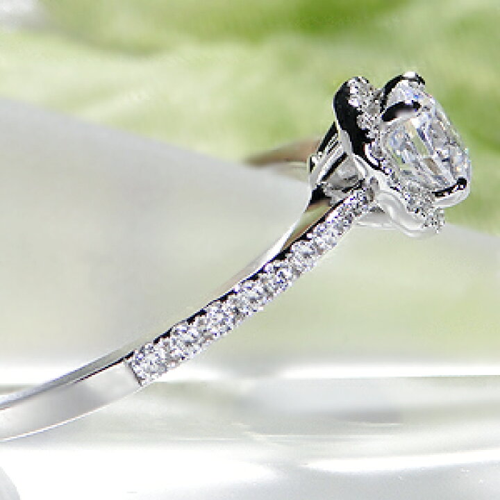 楽天市場】pt950 大粒 0.5ct ダイヤモンド リング【0.74ct】【H-SI 
