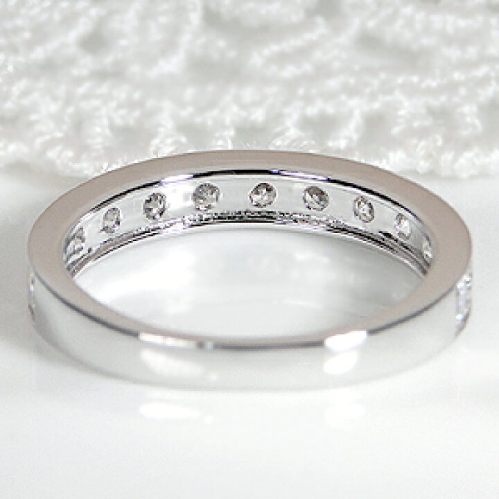 楽天市場】【数量限定】pt900【1.0ct】ダイヤモンド フチあり ハーフ 