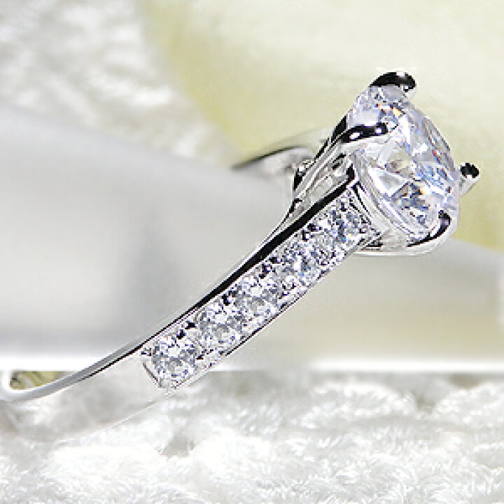 楽天市場】指輪中石1.5ct HカラーSI2GOOD! pt950 中石 大粒1.5カラット 