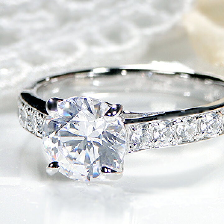 楽天市場】指輪中石1.5ct HカラーSI2GOOD! pt950 中石 大粒1.5カラット 
