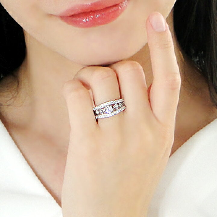 楽天市場】pt900 ゴージャス ダイヤモンド リング【0.76ct】中石0.3ct 