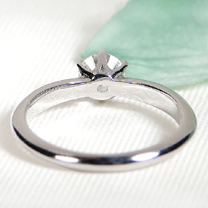 楽天市場】Pt950【0.5ct】ダイヤモンド 一粒石 リング【H&C】【中央宝 