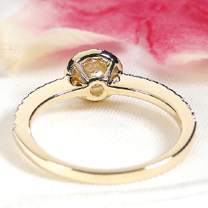 楽天市場】H&C K18YG 中石 大粒0.3ct ハートアンドキューピッド とり  