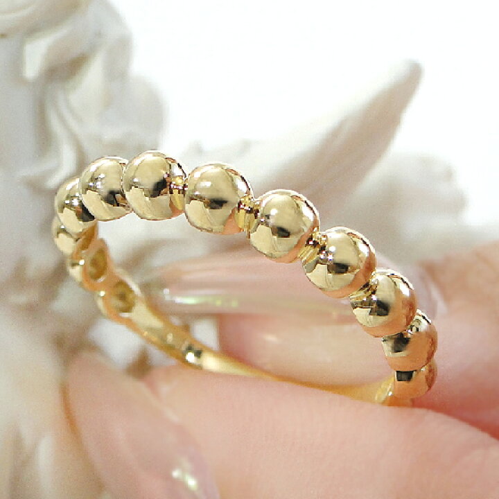 楽天市場】K18YG イエローゴールド 地金 ドットリング【送料無料】【代  