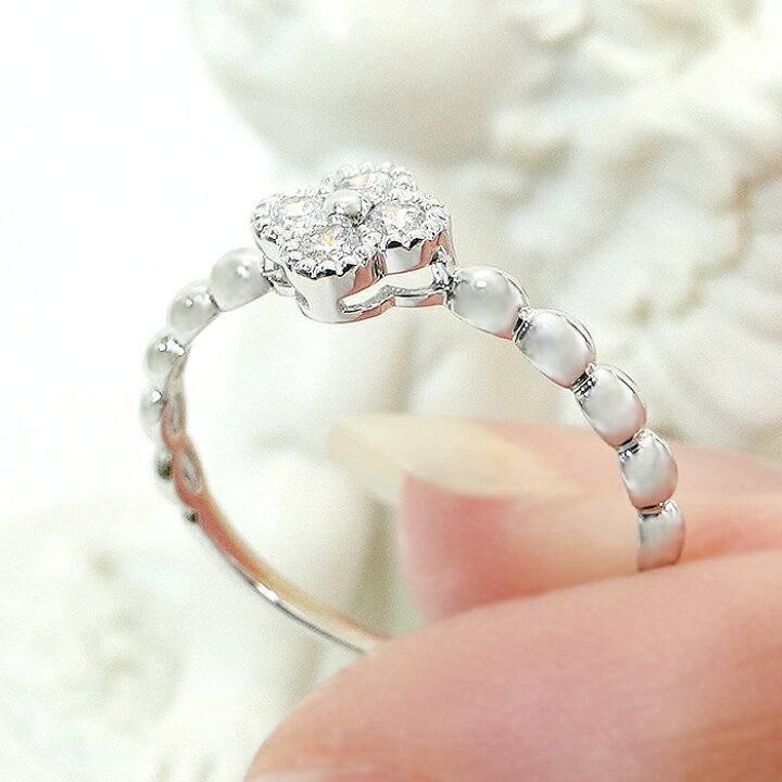 楽天市場】Pt950/K18YG 天然ダイヤモンド リング【0.13ct】動画あり  