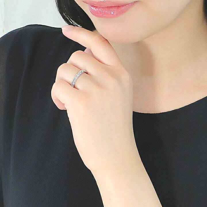 楽天市場】pt950【1.0ct】ダイヤモンド ハーフエタニティリング【送料 