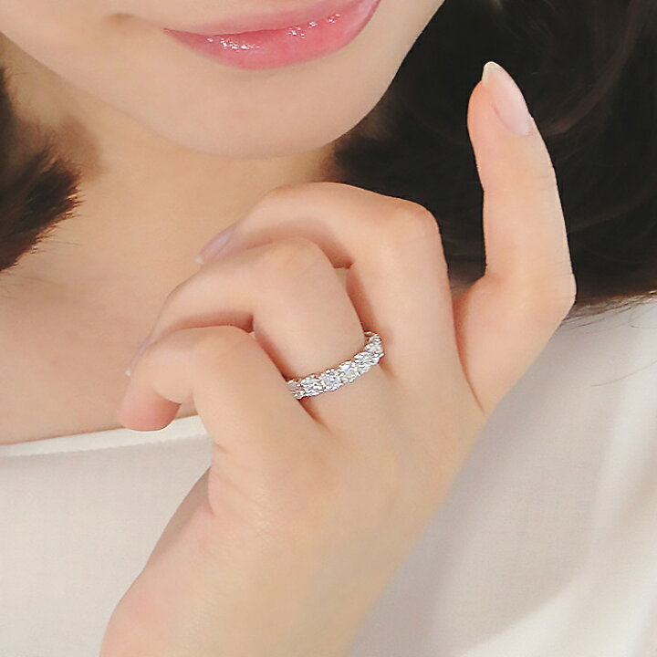 楽天市場】pt950 豪華【3.0ct】【SIクラス】ダイヤモンド フル 