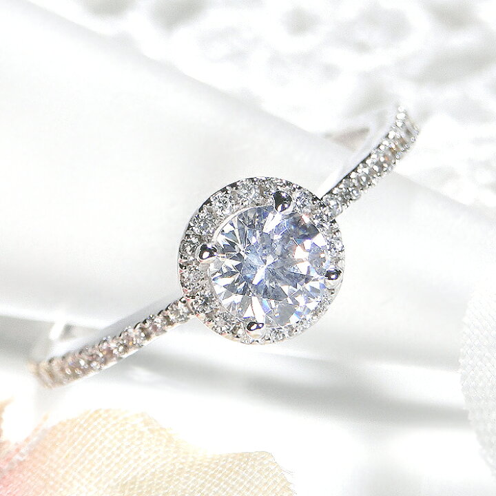 楽天市場】pt950 大粒 0.5ct ダイヤモンド リング【0.74ct】【H-SI 