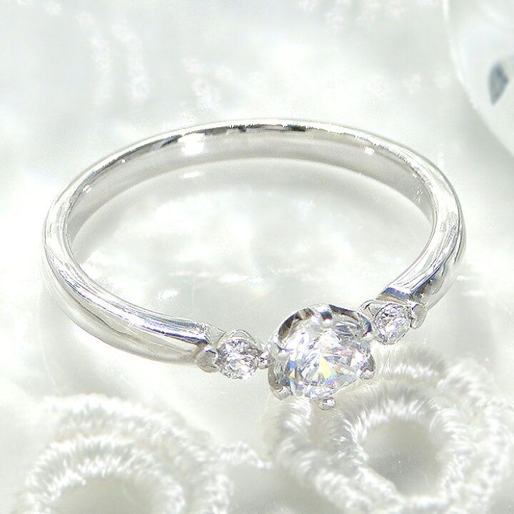 楽天市場】pt900 一粒 ダイヤモンドリング【0.38ct】/【送料無料】【代  