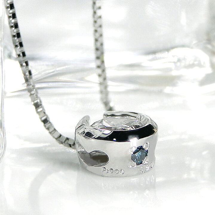 楽天市場】PT900 0.21ct 馬蹄モチーフ ダイヤモンド ネックレスダイヤ 