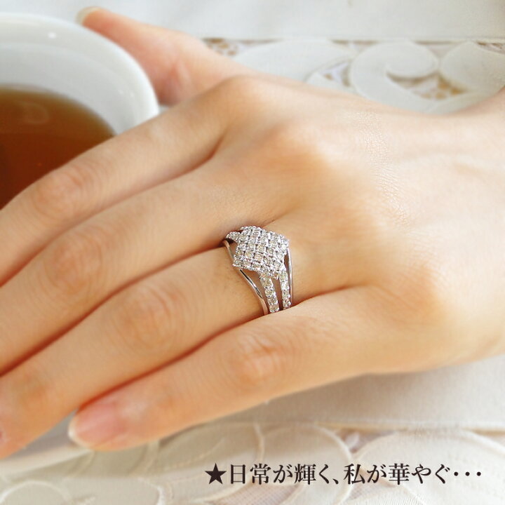 楽天市場】pt900 ダイヤモンド リング【 1.0ct】プラチナたっぷり使用 