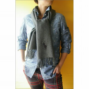 �|�� �����t���[���� �iPOLO RALPH LAUREN�j�y���荢��!!���ʌ���!!�l�C��BIG PONY.100��LAMBSWOOL�z�y�j�����p�zUNISEX BIG PONY one point lambswool scarf 4color�����j�Z�b�N�X�@�r�b�O�|�j�[�@�����|�C���g�@��