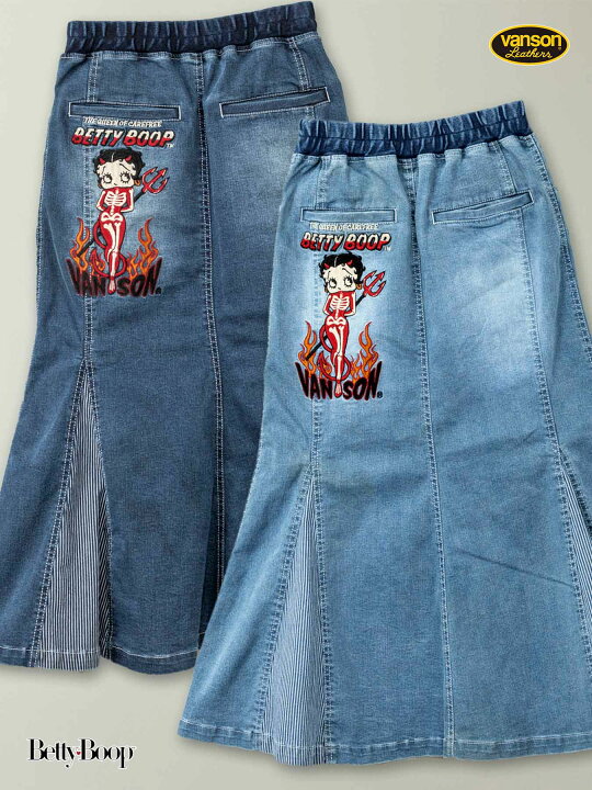 楽天市場】＜送料無料＞【VANSON×BETTY BOOP】“ デビル ベティ ” 総  
