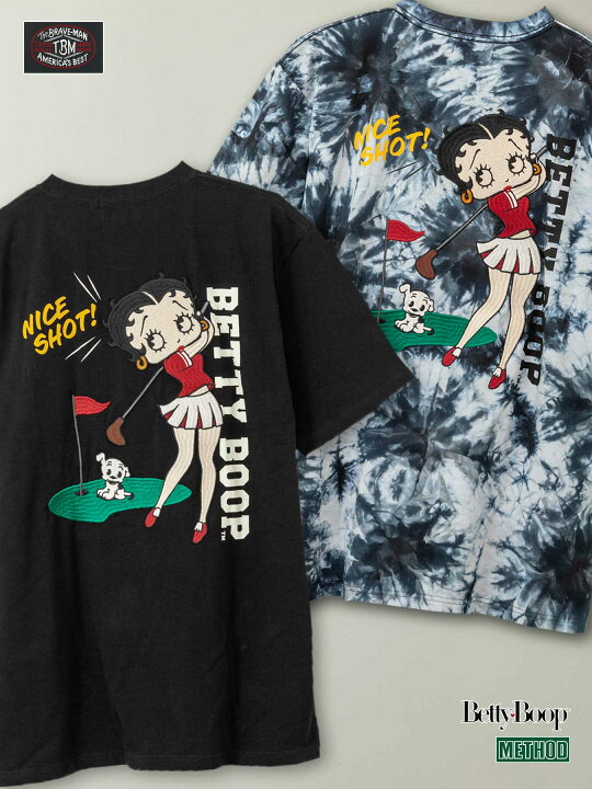 楽天市場】【The BRAVE-MAN×BETTY BOOP】“ベティ：ゴルフ” 刺繍入り T 