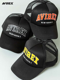 【AVIREX】“ARCH LOGO” LOGO MESH CAP ｜ メッシュ キャップ 帽子 野球帽 メンズ レディース ユニセックス 春 夏 オールシーズン 黒 ブラック 赤 レッド 黄色 イエロー フリーサイズ 人気 熱中症 紫外線対策 ミリタリー アヴィレックス ブランド 流儀圧搾 METHOD