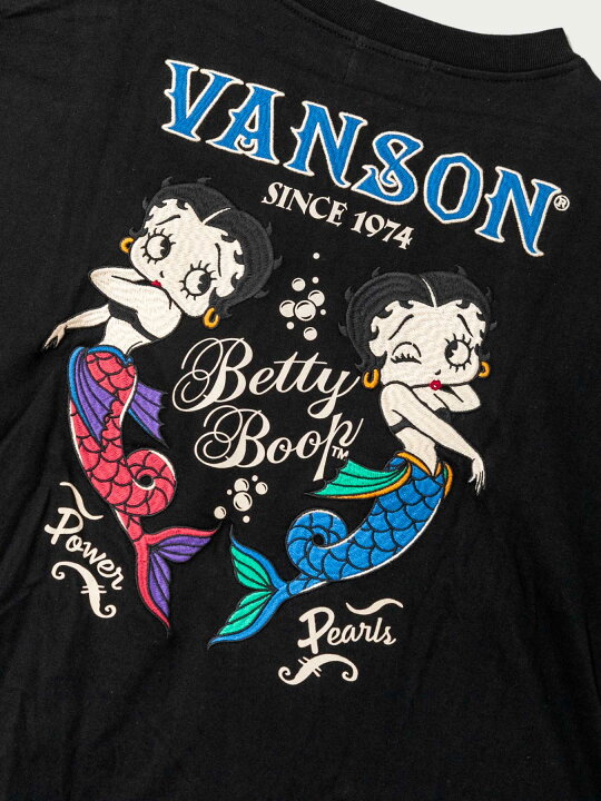 楽天市場】【VANSON×BETTY BOOP】 マーメイド ベティ 刺繍入り 