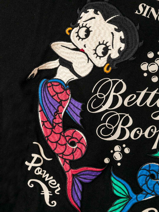 楽天市場】【VANSON×BETTY BOOP】 マーメイド ベティ 刺繍入り 