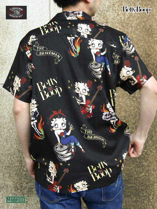 楽天市場】【The BRAVE-MAN×BETTY BOOP】総柄 ベティ プリント 半袖 