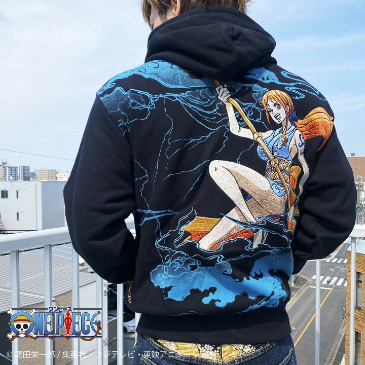 楽天市場】【絡繰魂・粋× ONE PIECE 】 おナミ ZIP UP パーカー ｜ 和 