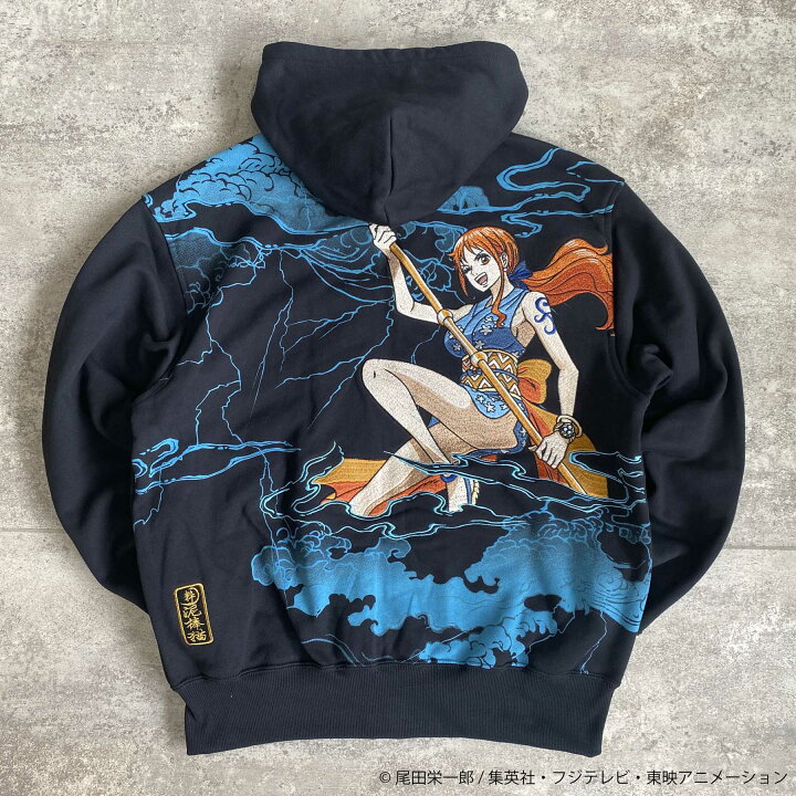 楽天市場】【絡繰魂・粋× ONE PIECE 】 おナミ ZIP UP パーカー ｜ 和 