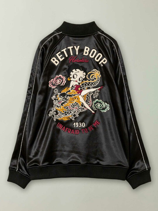 楽天市場】＜送料無料＞【HARAKIRI×BETTY BOOP】“雲龍 ベティ ” 総刺繍 