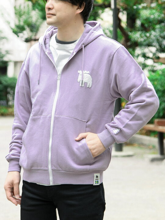 楽天市場】【moz】エルク サガラ 刺繍入り ZIP パーカー 〔別注 