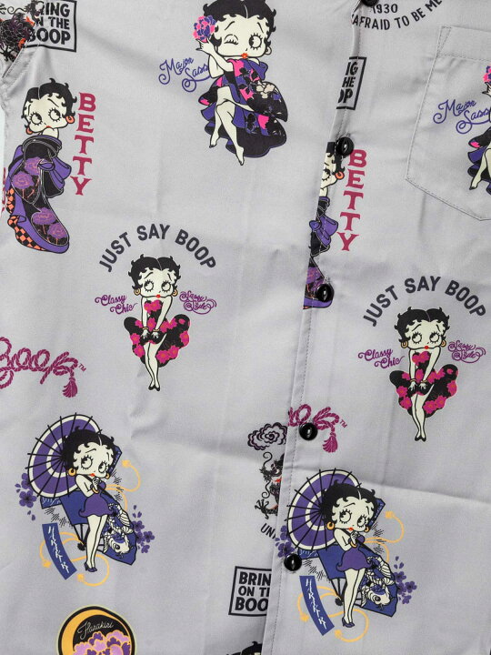 楽天市場】【HARAKIRI×BETTY BOOP】“アーカイブ ベティ ”総柄プリント 