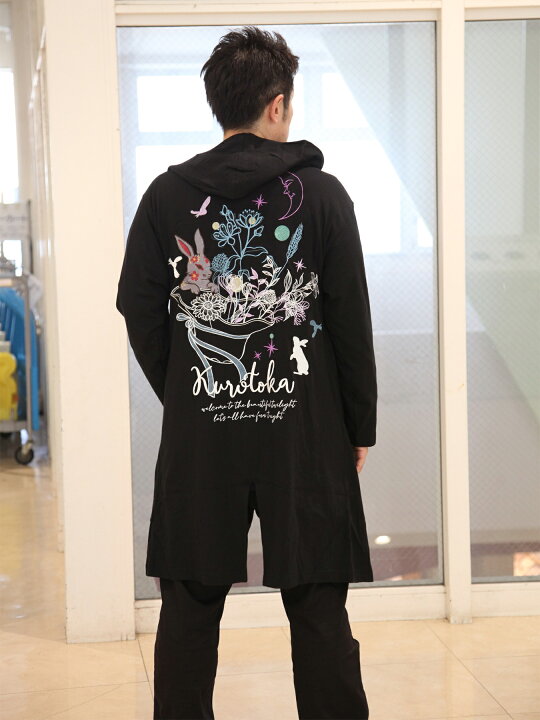 楽天市場】＜送料無料＞【黒菟華】美しき宵闇 総刺繍 斜めZIP ロング  