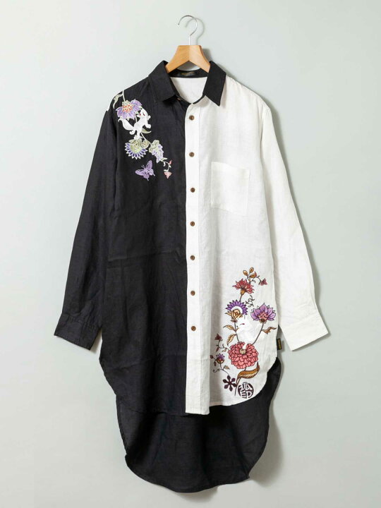 楽天市場】＜送料無料＞【今昔 -KON-JAKU-】和風ペイズリー 総刺繍 