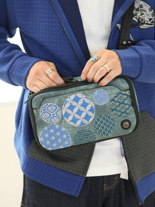 楽天市場】【雅結】小紋 刺繍 2WAY ボディバッグ ｜ 和柄 BAG かばん 