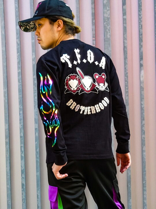 楽天市場】【CROWS×WORST】“BROTHERHOOD”デスラビット刺繍入りロンT 