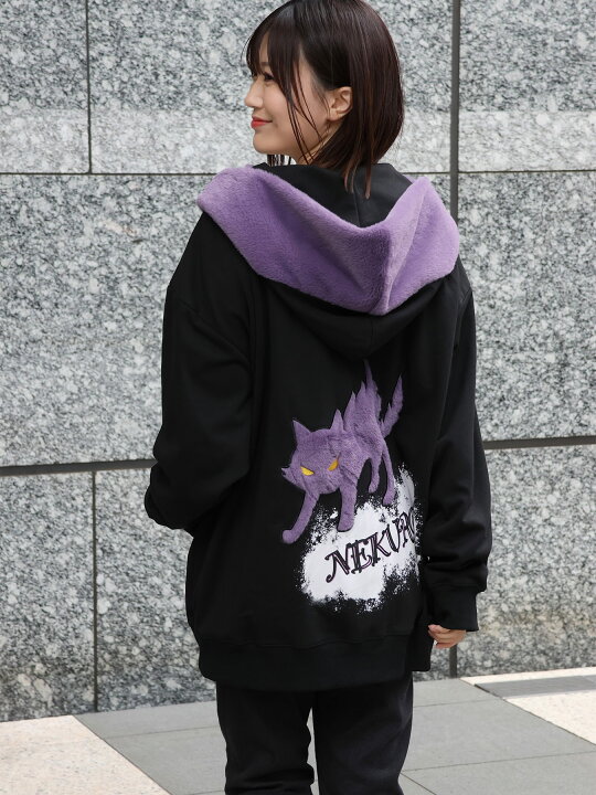 楽天市場】◇スーパーSALE◇【NEKURO】威嚇スルNEKURO フェイクファー 