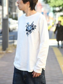 【雅結】蛇と牡丹刺繍 テレコ素材ロンT ｜ 和柄 Tシャツ 長T 長袖 通販 メンズ レディース ユニセックス 秋 秋服 冬 冬服 白 ホワイト 黒 ボラック えんじ 赤 ワイン レッド M L XL LL 2L XXL 3L 大きいサイズ 大きめ おしゃれ ブランド 流儀圧搾